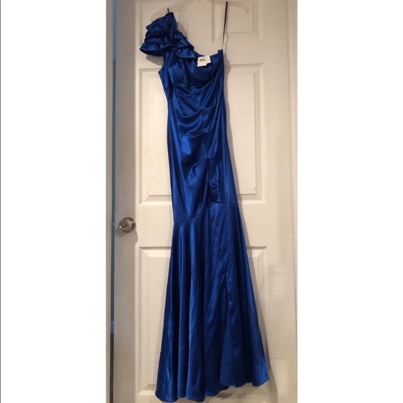 xscape royal blue dress